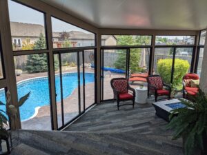 Sunroom by the pool