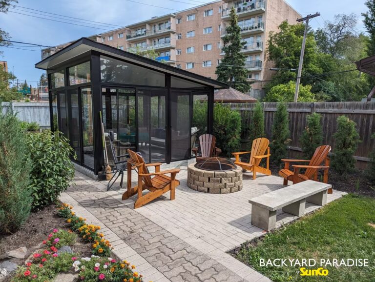 black free standing garden house westwood winnipeg