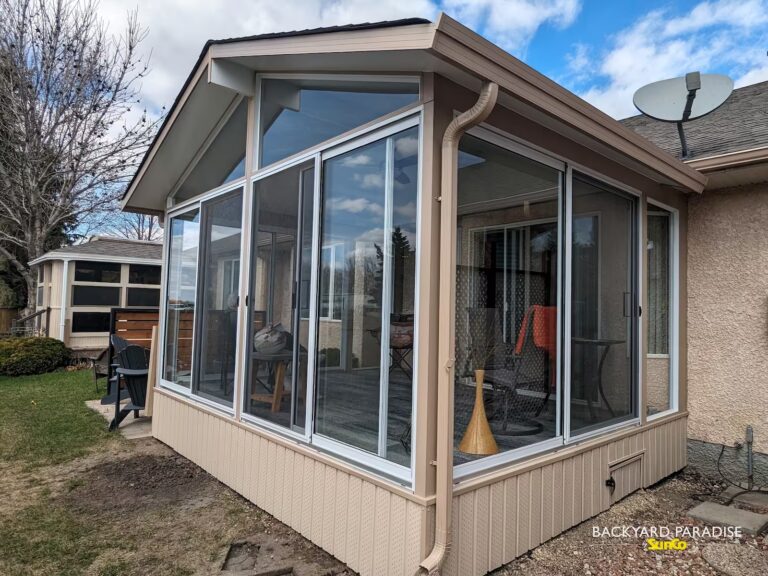 sandalwood and white gable sunroom in portage la prairie manitoba1