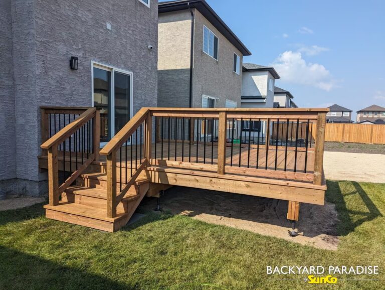 treated lumber deck and railings ridgewood south winnipeg