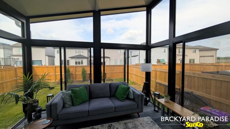 black studio sunroom in Sage Creek, Winnipeg