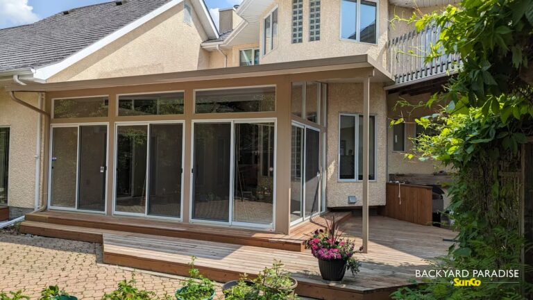 sandalwood and white studio sunroom in niakwa place winnipeg