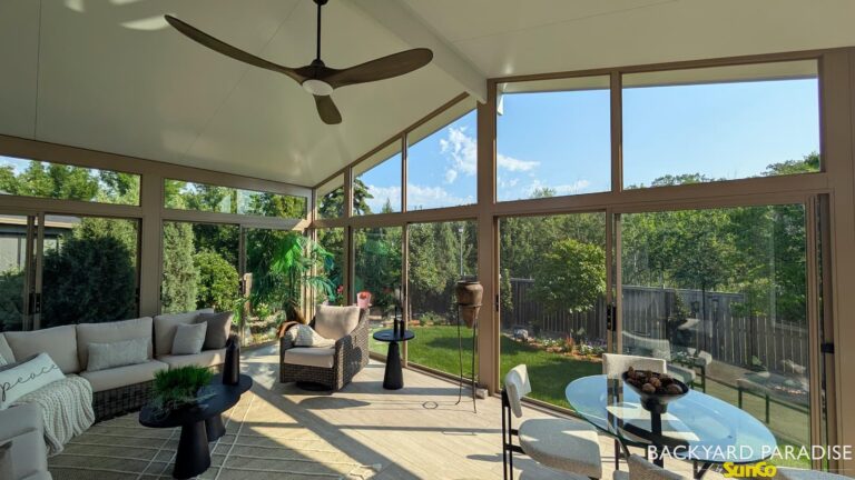large gable sunroom interior royalwood winnipeg