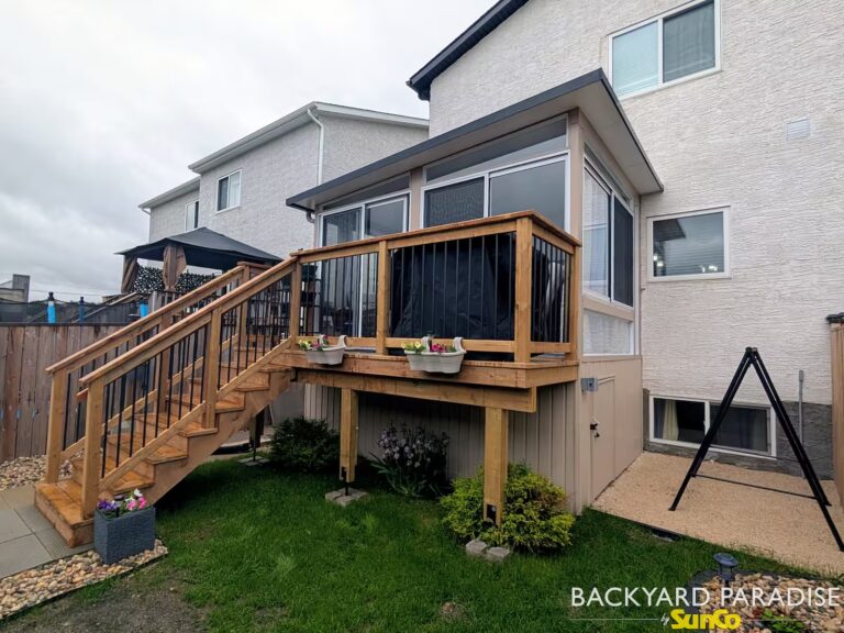 sideways beige white studio with stairs